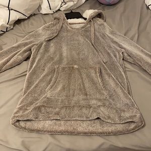 fuzzy inside hoodie small stain